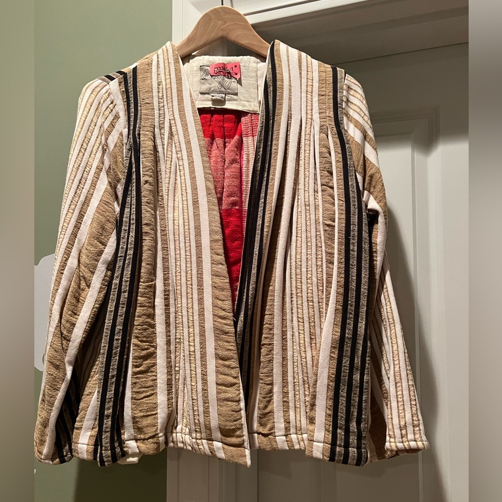 Ace & Jig open light weigh coat - gorgeous fabric - worn one- dry cleaned - MED